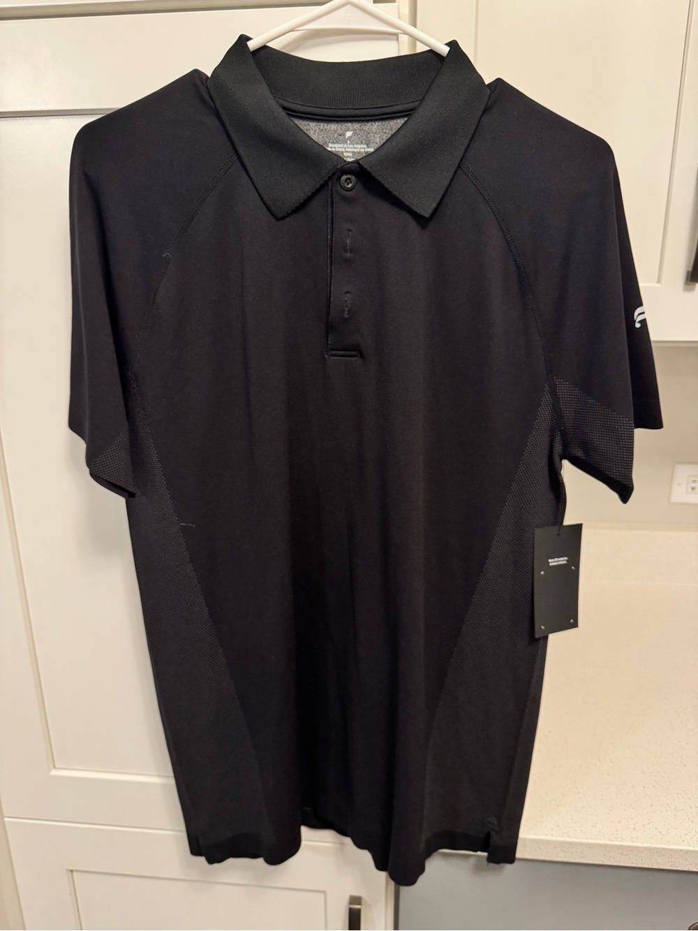 Fabletics Men's Black Polo Size Small - new w tags